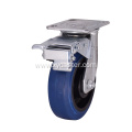 Plastic 6 Inch Rubber Caster with Brake